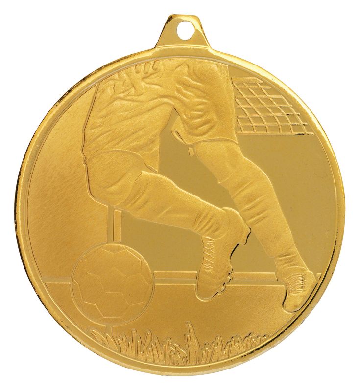 MZ904G Football Glacier Frosted Gold Medal 5cm