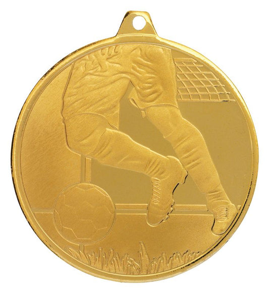 MZ904G Football Glacier Frosted Gold Medal 5cm
