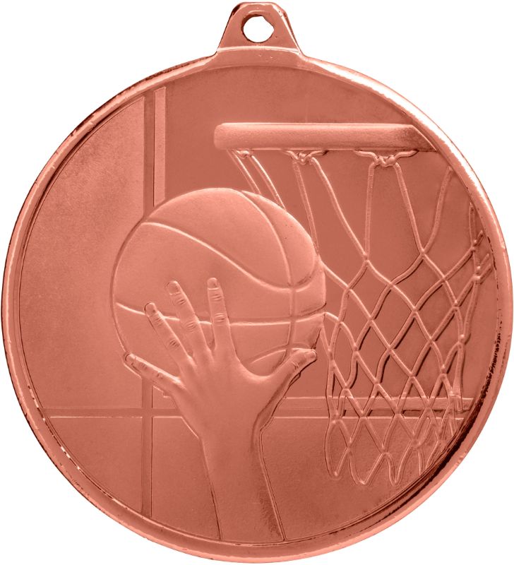 MZ907B Basketball Glacier Frosted Bronze Medal 5cm