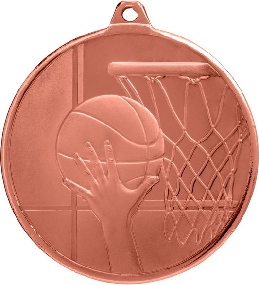 MZ907B Basketball Glacier Frosted Bronze Medal 5cm