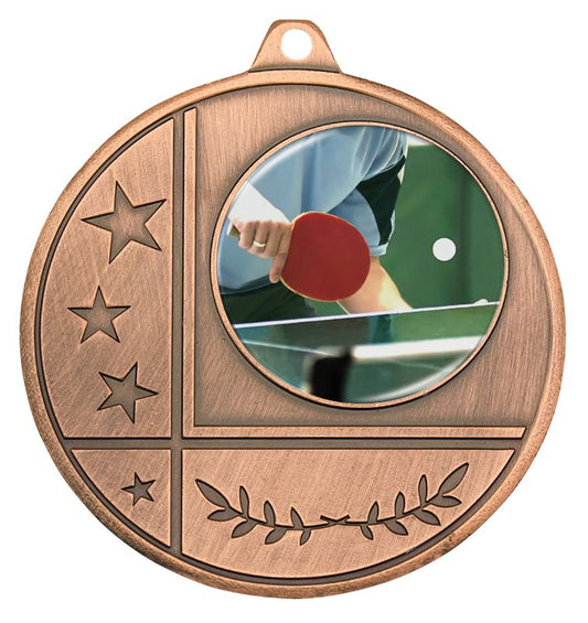 MZ950B-C661 Glacier Frosted Insert Medal Bronze 5cm
