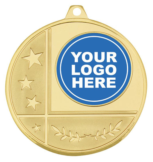 MZ950G Glacier Insert Medal Gold 5cm