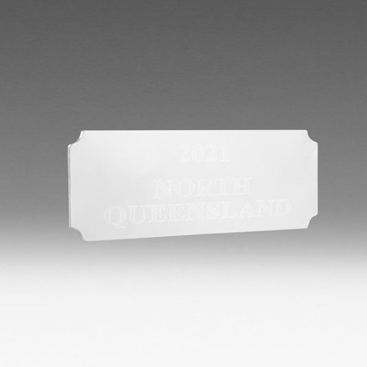 PC64x19S Silver 64mmx19mm Engraved Aluminium Metal plate