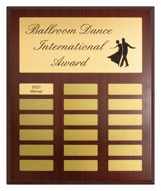 PEQ-11-01 Assembly Plaque Banner Gold 32.5cm