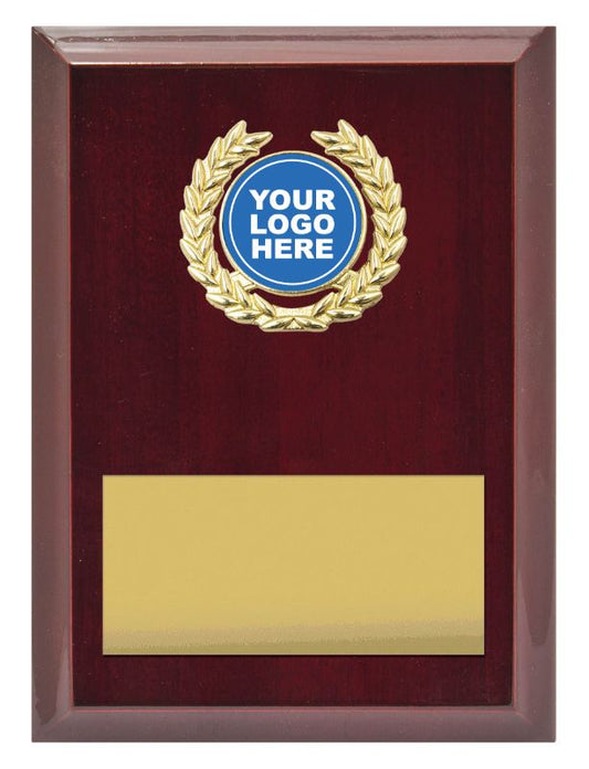PL03A Laurel Plaque Gold 15cm