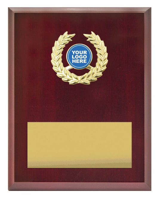 PL03D Laurel Plaque Gold 22.5cm