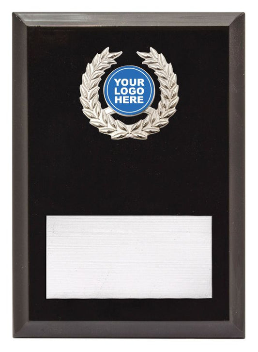 PL04B Laurel Plaque Silver 17.5cm