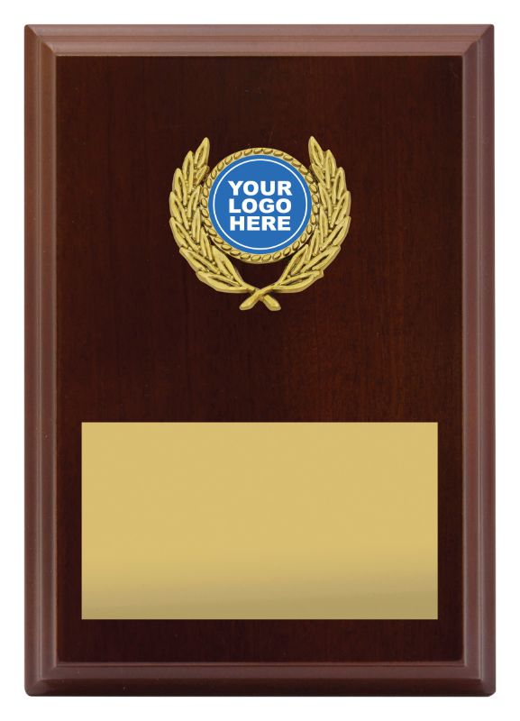 PL05A Wreath Plaque Walnut 15cm