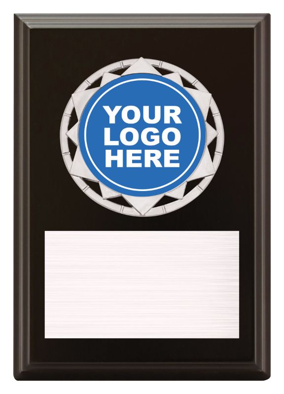 PL10A Compass Plaque Black Plaque 15cm