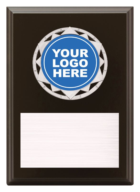 PL10B Compass Plaque Black Plaque 17.5cm