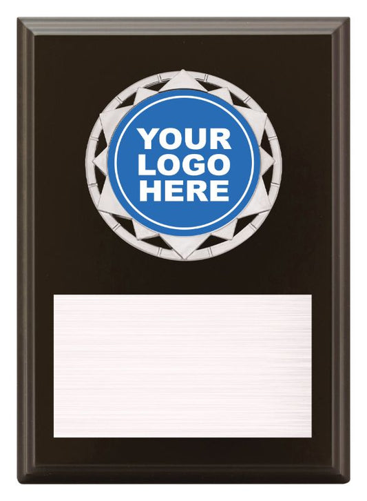 PL10B Compass Plaque Black Plaque 17.5cm
