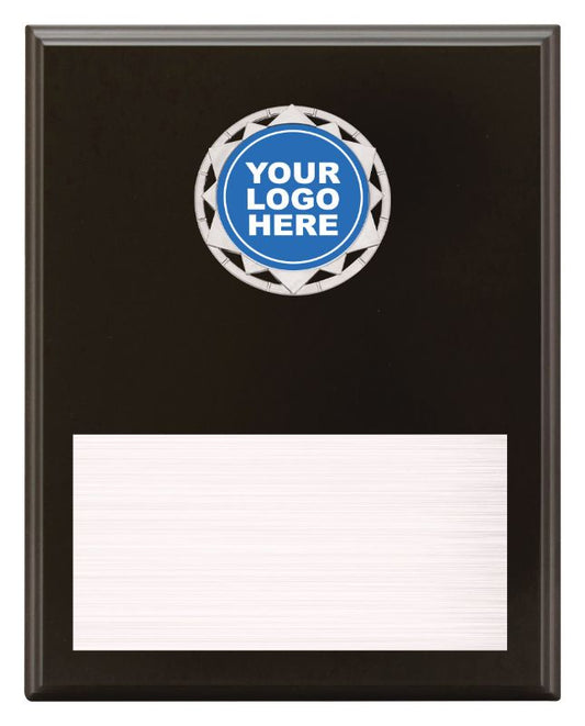 PL10D Compass Plaque Black Plaque 22.5cm