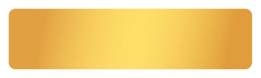 PLATE STD Gold Aluminium Engraving Plate 7 x 1.7cm
