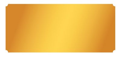 PLC14573 Gold Aluminium Engraving Plate 14.5 x 7.3cm