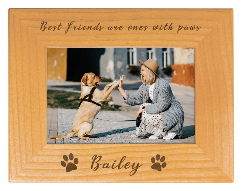 PTF146 Wood Photo Frame with Easel 165 x 22cm