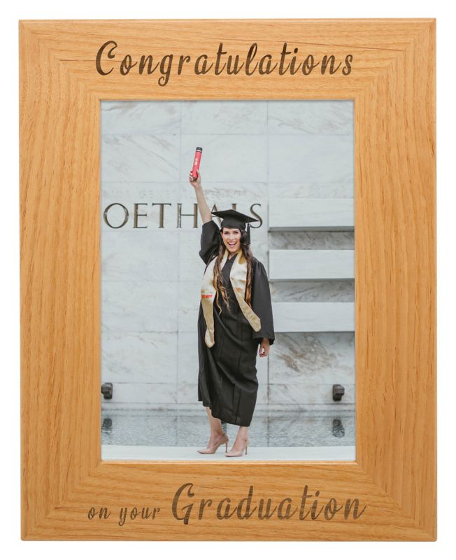 PTF157 Wood Photo Frame with Easel 190 x 24cm