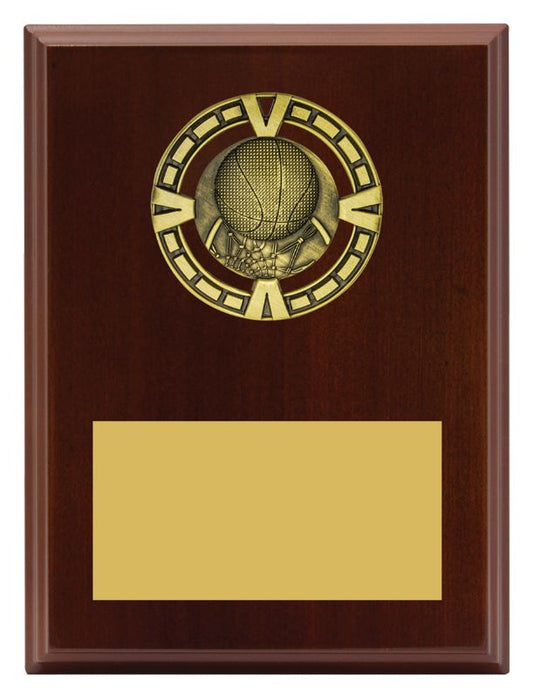 PV607 Varsity Plaque - Basketball 20cm