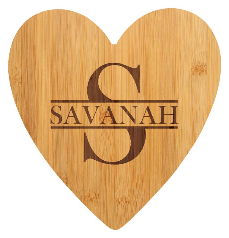 QB913 Bamboo Board - Heart 27cm