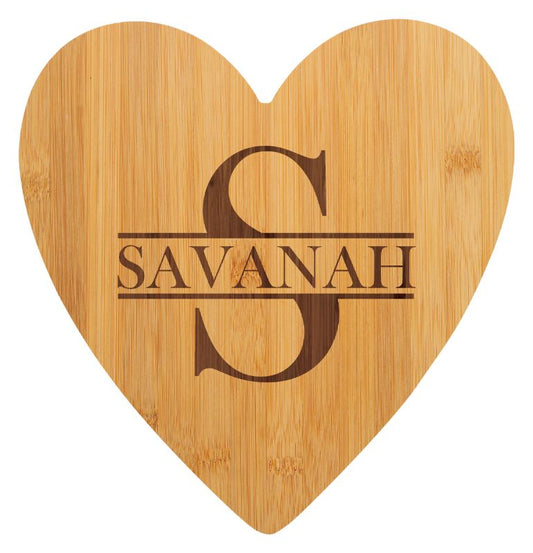 QB913 Bamboo Board - Heart 27cm