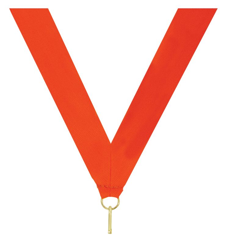 RE10 Neon Orange V Neck Ribbon 40cm