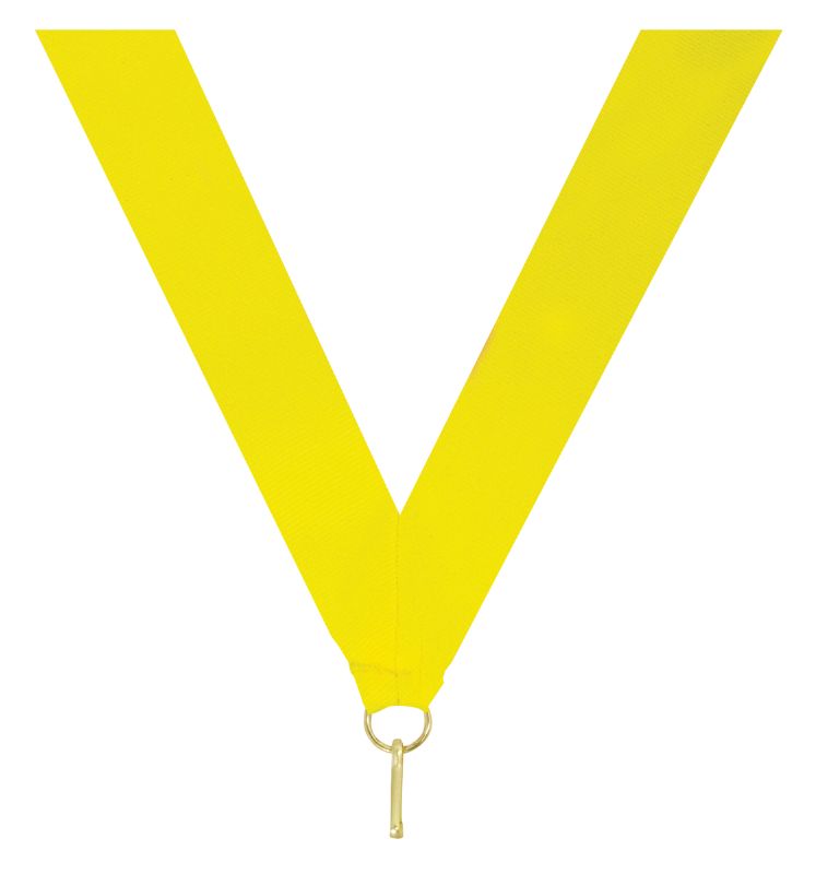 RE12 Neon Yellow V Neck Ribbon 40cm