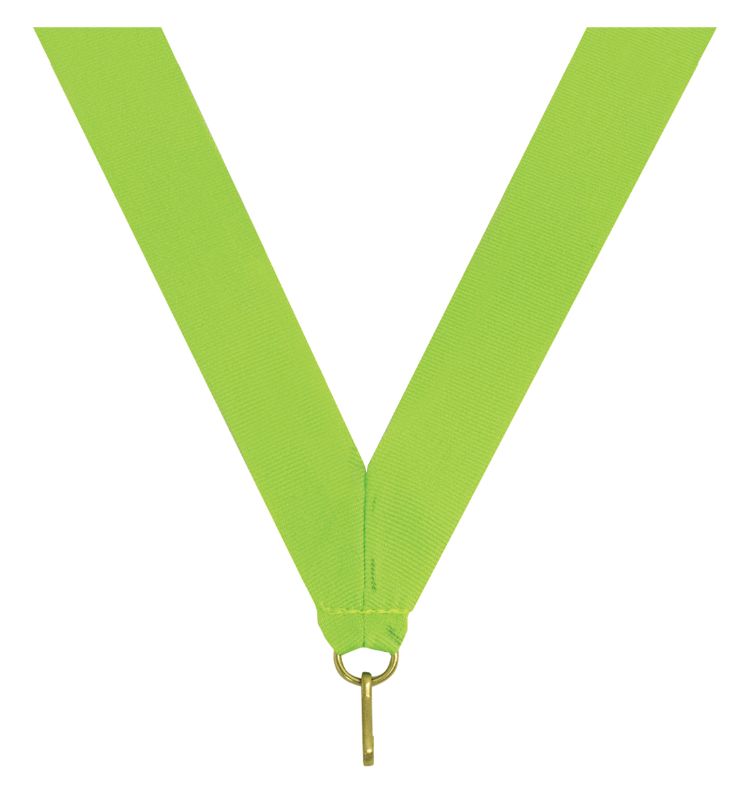 RE4 Neon Green V Neck Ribbon 40cm