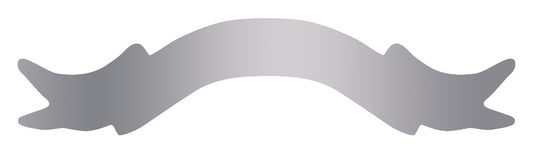 RIBBON NO2 S Silver Engraving Ribbon 13.8 x 3.5cm
