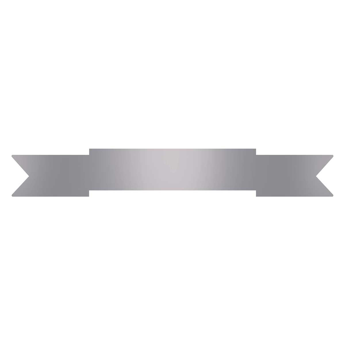 RIBBON-NO8-S Silver Ribbon 135mm
