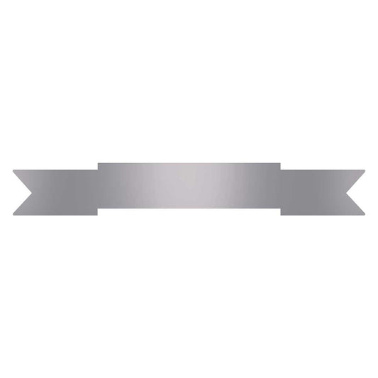 RIBBON-NO8-S Silver Ribbon 135mm