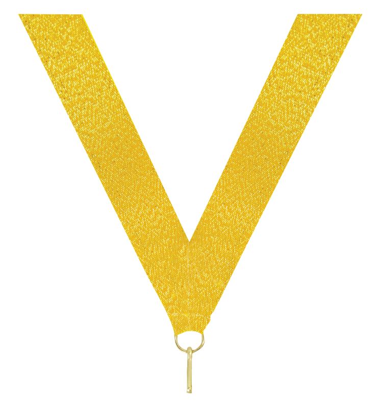RM1 Shiny Gold V Neck Ribbon 40cm