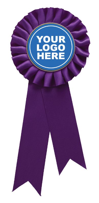 RST08H Purple Rosette w/ Hook 90 x 21cm