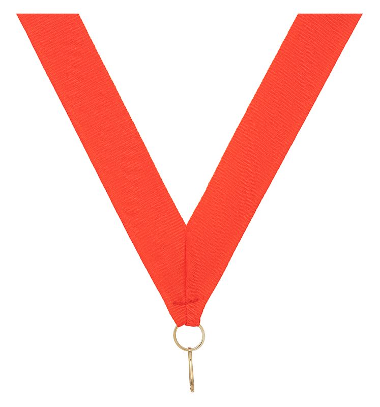 RY10 Orange V Neck Ribbon 40cm