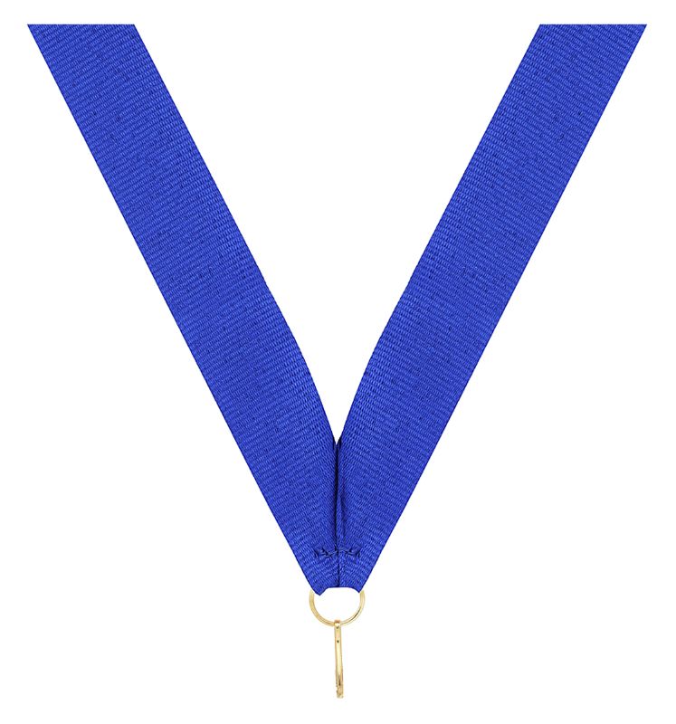 RY3 Blue V Neck Ribbon 40cm