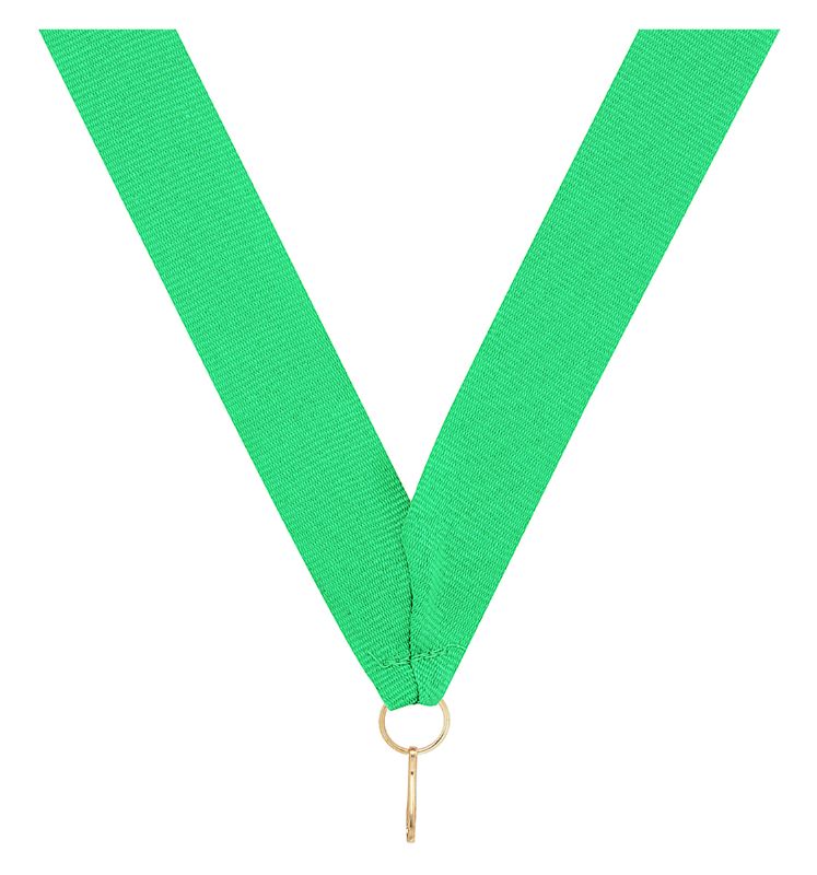 RY4 Green V Neck Ribbon 40cm