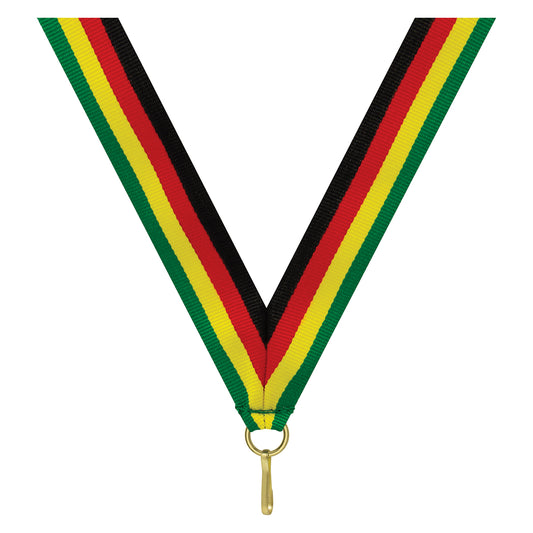 RY768 Black / Red / Yellow / Green Ribbon