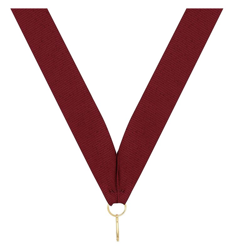 RY9 Maroon V Neck Ribbon 40cm