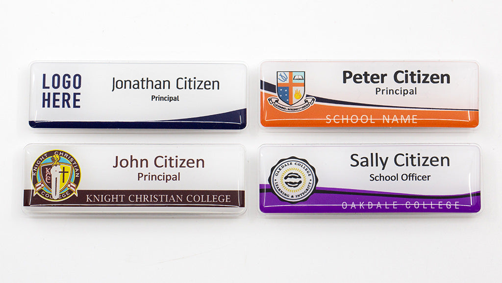 White Name Badge 73x27mm