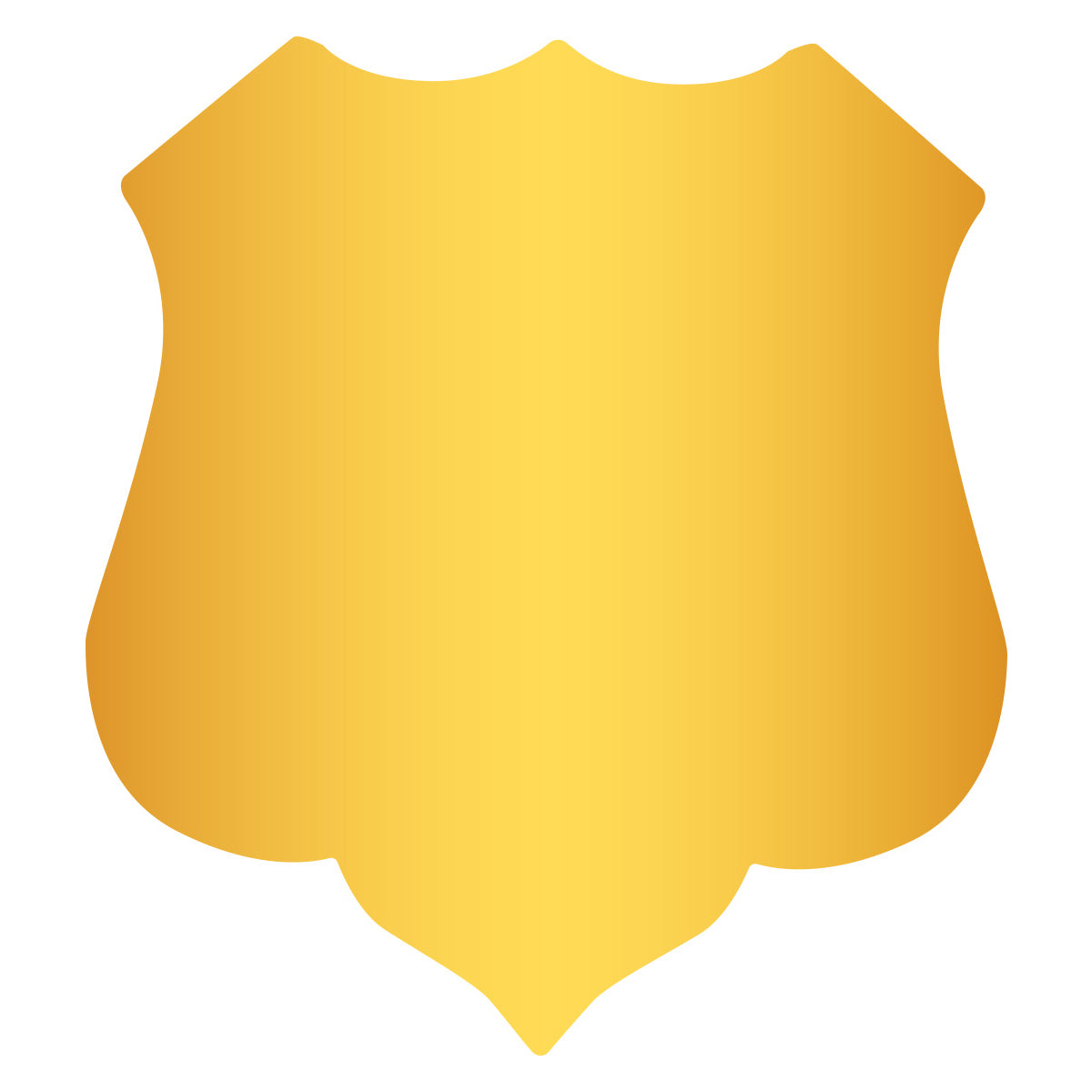 SHIELD-NO3 Gold Shield 40mm
