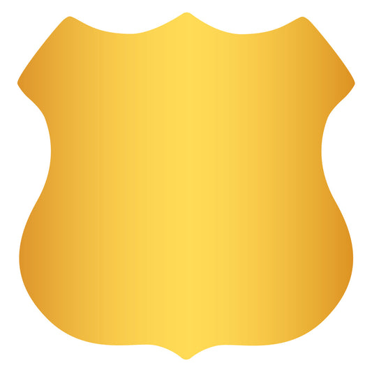 SHIELD-NO4 Gold Shield 23mm