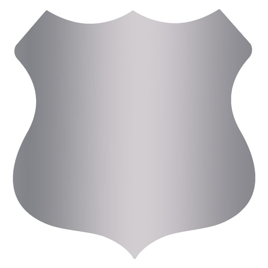 SHIELD-NO9-S Silver Shield 40mm