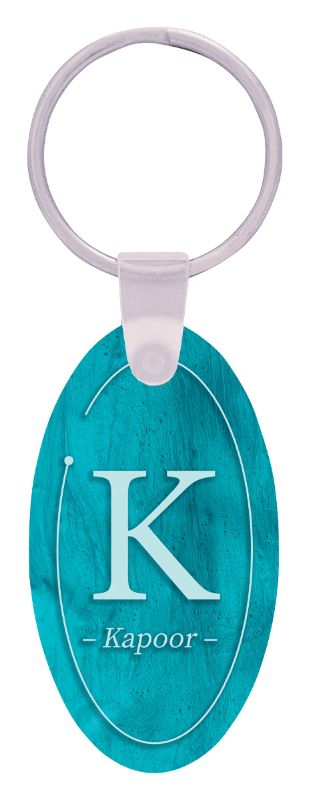 SK12 Colour Sublimation Keychain Oval 5.5cm