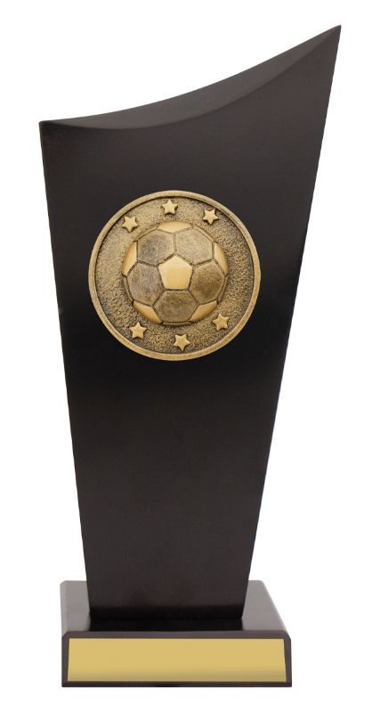 SK504B Football Black Timber Spartan Crest 24.5cm