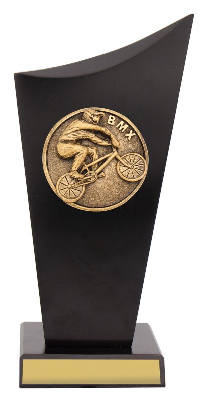 SK507A BMX Black Timber Spartan Crest 22cm