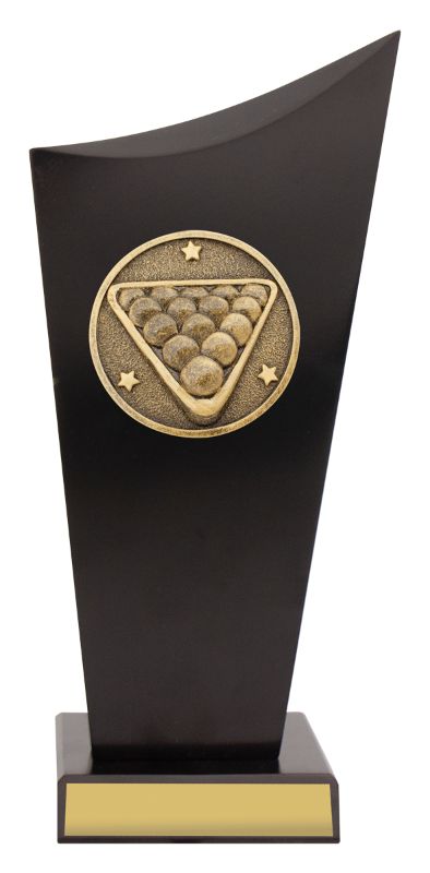 SK529B Pool Black Timber Spartan Crest 24.5cm