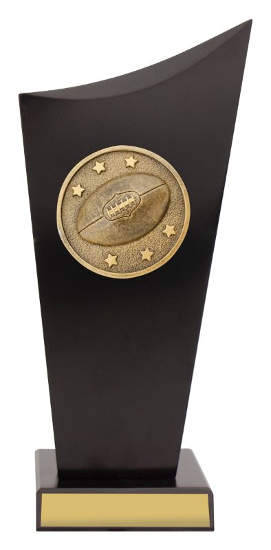 SK531B Aussie Rules Black Timber Spartan Crest 24.5cm