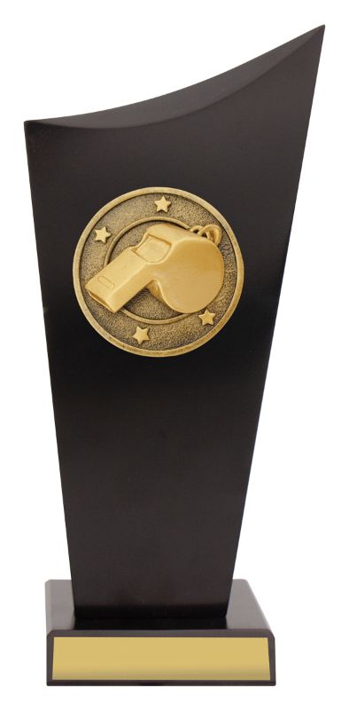 SK541B Whistle Black Timber Spartan Crest 24.5cm