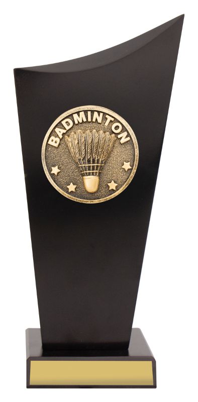 SK546B Badminton Black Timber Spartan Crest 24.5cm