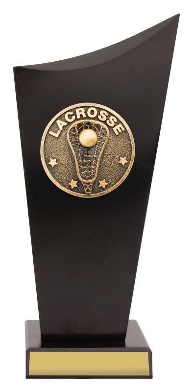 SK563B Lacrosse Black Timber Spartan Crest 24.5cm