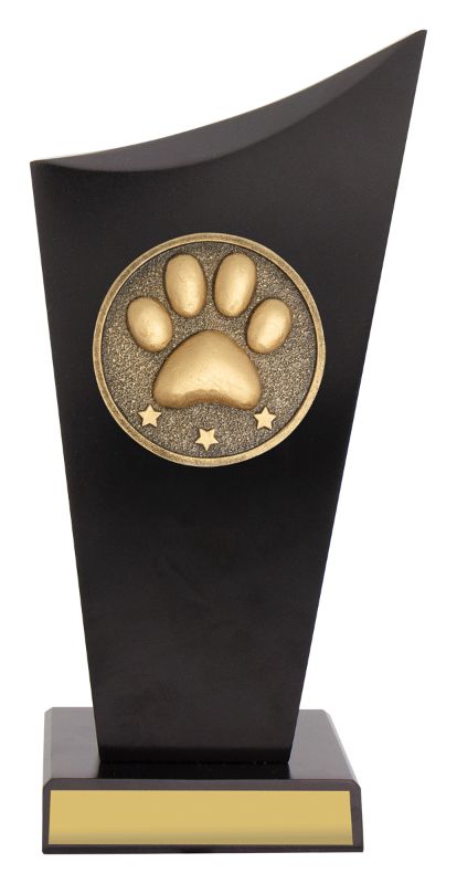 SK579A Pet Black Timber Spartan Crest 22cm