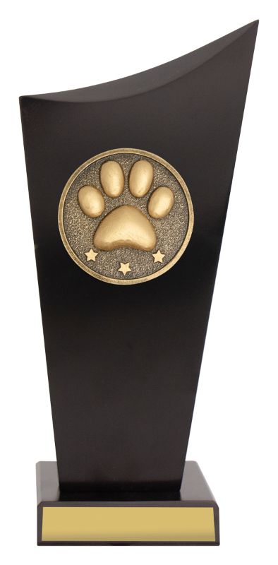 SK579B Pet Black Timber Spartan Crest 24.5cm